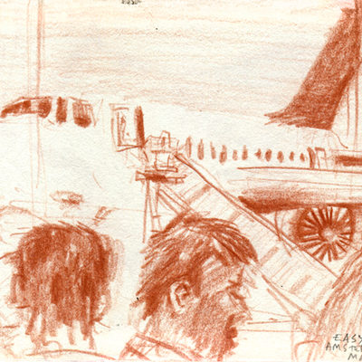 Amsterdam airport - getting aboard