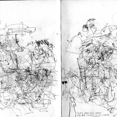 Blind drawings made in cinema