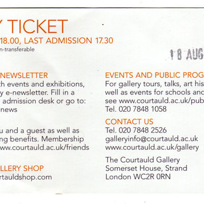 Drawings at Courtauld gallery ticket