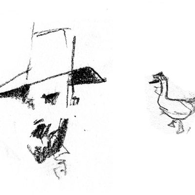 man+goose