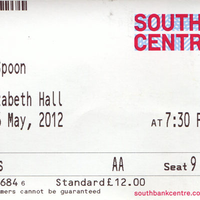 Pass the spoon ticket