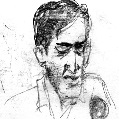 Portraits of speakers at Brno Biennale