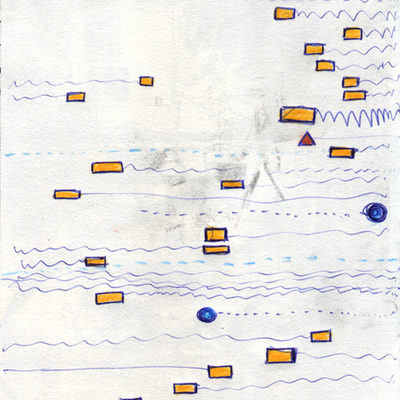 Project recording activity: two sketches of street activity
