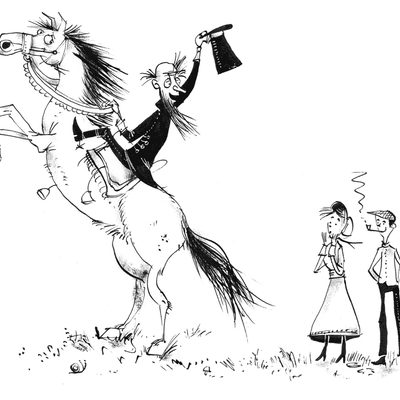 Rearing horse