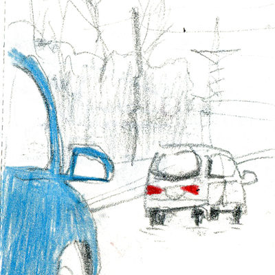 Sketches from the bus