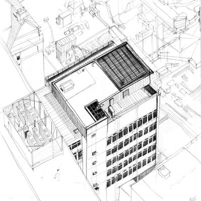 Sketching from Citypoint with Urban Sketchers London