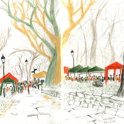 Small park in Hackney