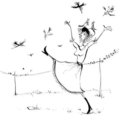 Yound lady with bonnet
