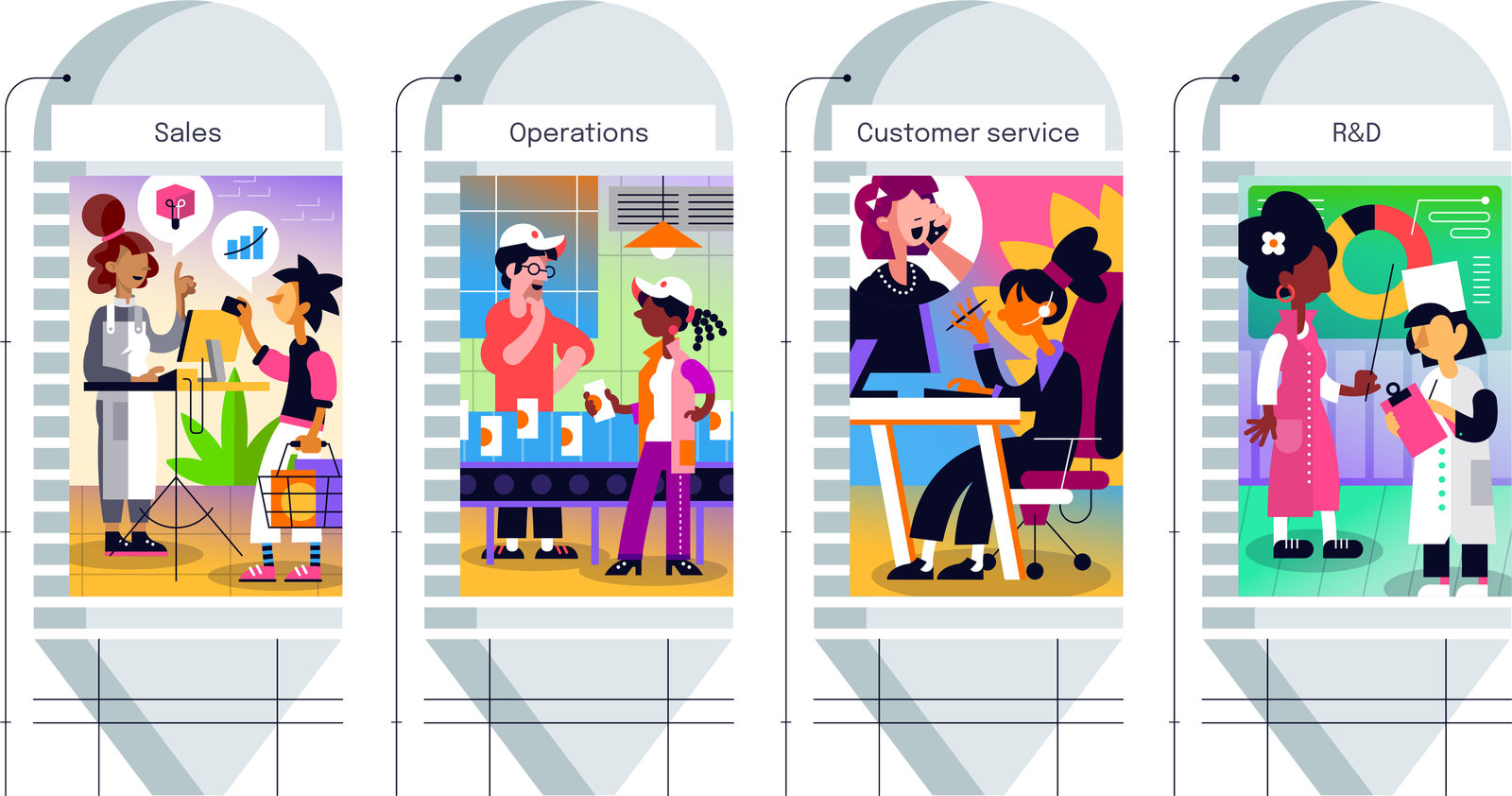 Full rebranding and illustration style, image 2